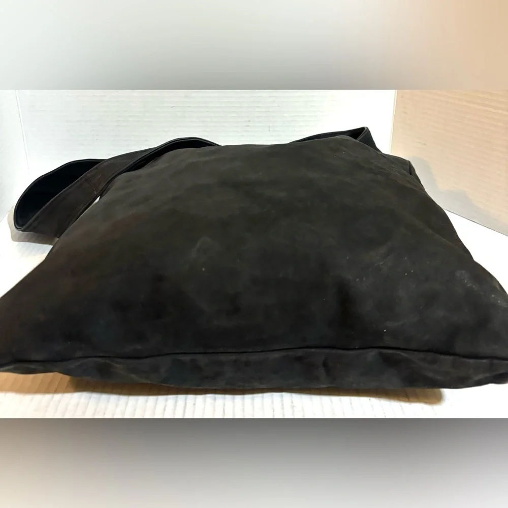 Nordstrom Black suede Hobo Bag with Buckle